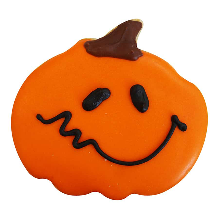 R & M Polyresin Coated Cookie Cutter - Orange Pumpkin