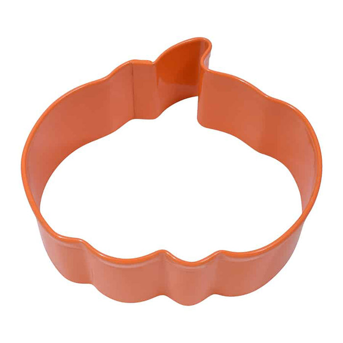 R & M Polyresin Coated Cookie Cutter - Orange Pumpkin