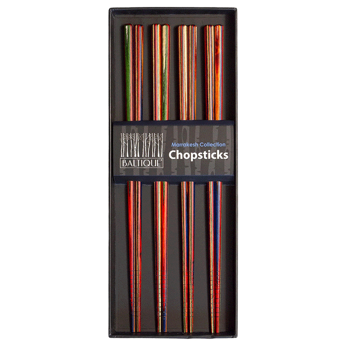 Totally Bamboo Baltique Marrakesh 4-Pair Chopstick Set