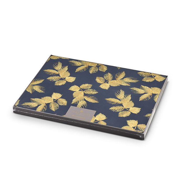 Sara Miller London Set of 4 Etched Leaves Placemats