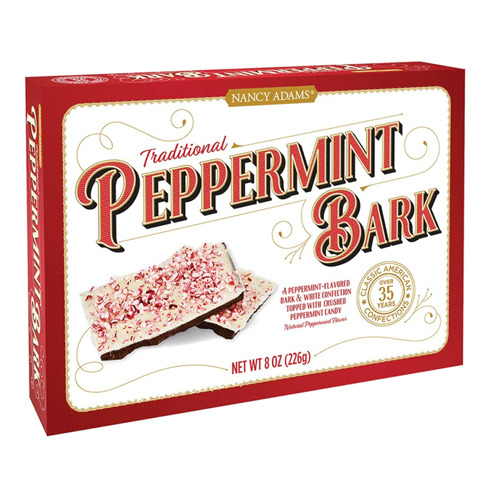 Nancy Adams Traditional Peppermint Bark 8 oz Box