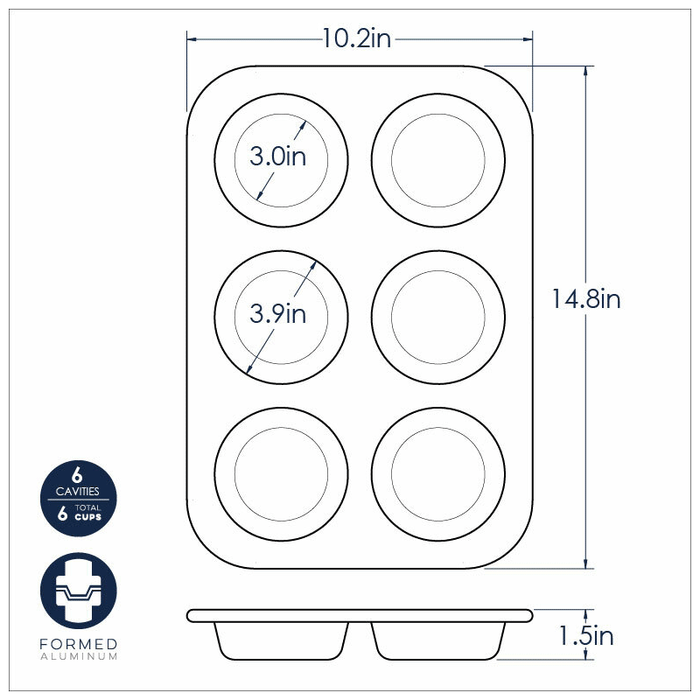 Nordic Ware Naturals Jumbo Muffin Pan