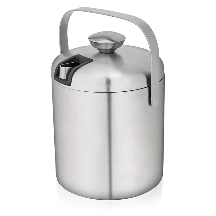 Stainless Steel Ice Bucket with Tongs