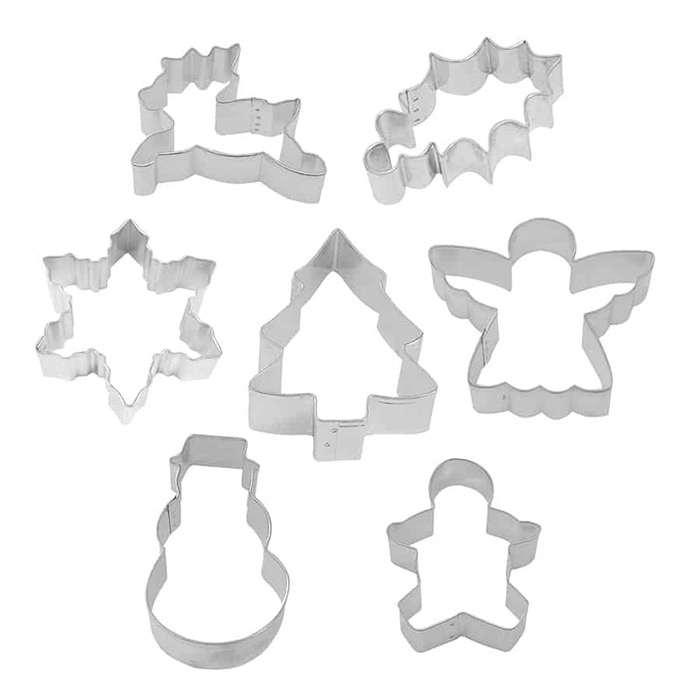 R & M Set of 7 Christmas Cookie Cutters