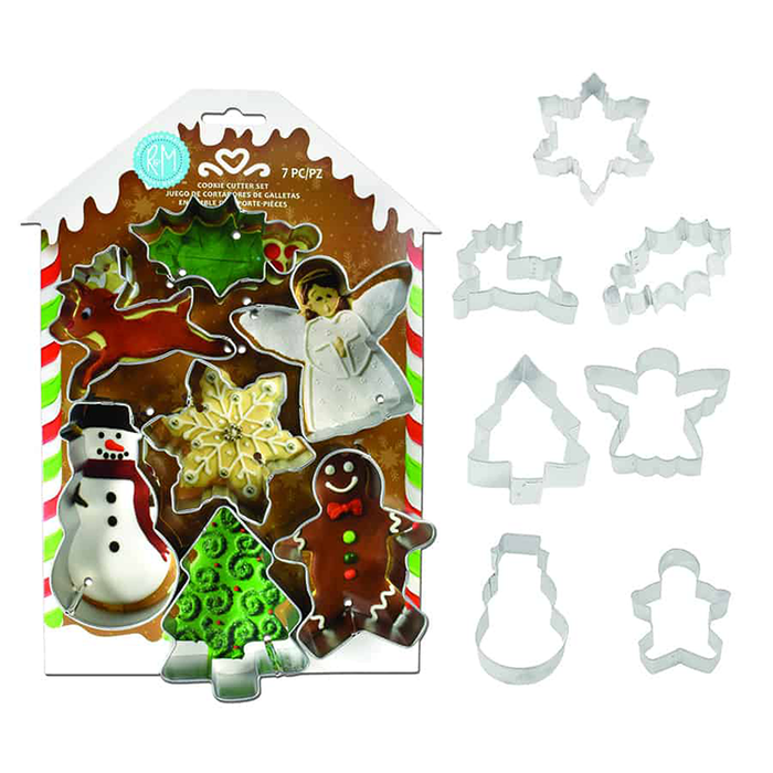 R & M Set of 7 Christmas Cookie Cutters