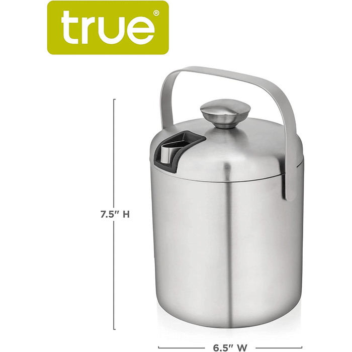 Stainless Steel Ice Bucket with Tongs