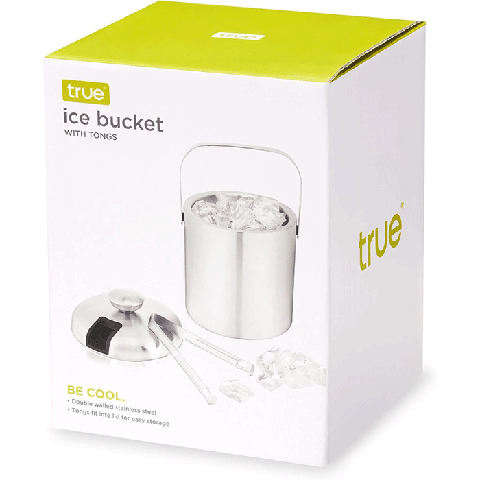 Stainless Steel Ice Bucket with Tongs