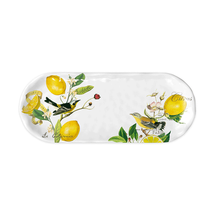 Michele Design Works Melamine Lemon Basil Accent Tray