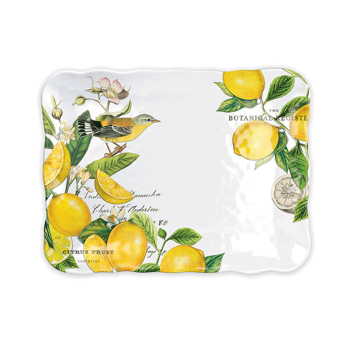 Michele Design Works Melamine Lemon Basil Cookie Tray