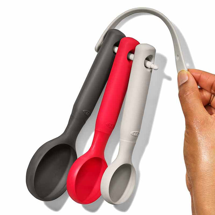 OXO 3 Piece Silicone Cookie Scoop Set