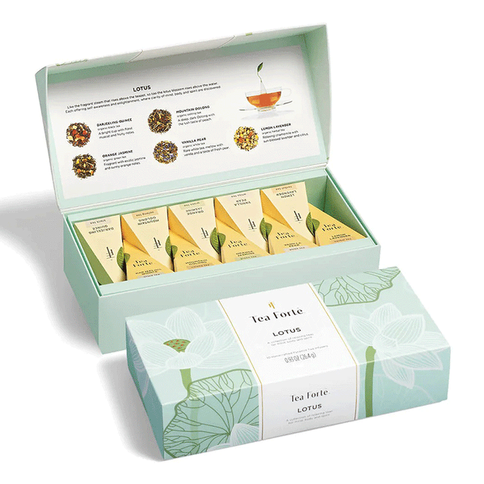 Tea Forte Lotus Tea Assortment Petite Box