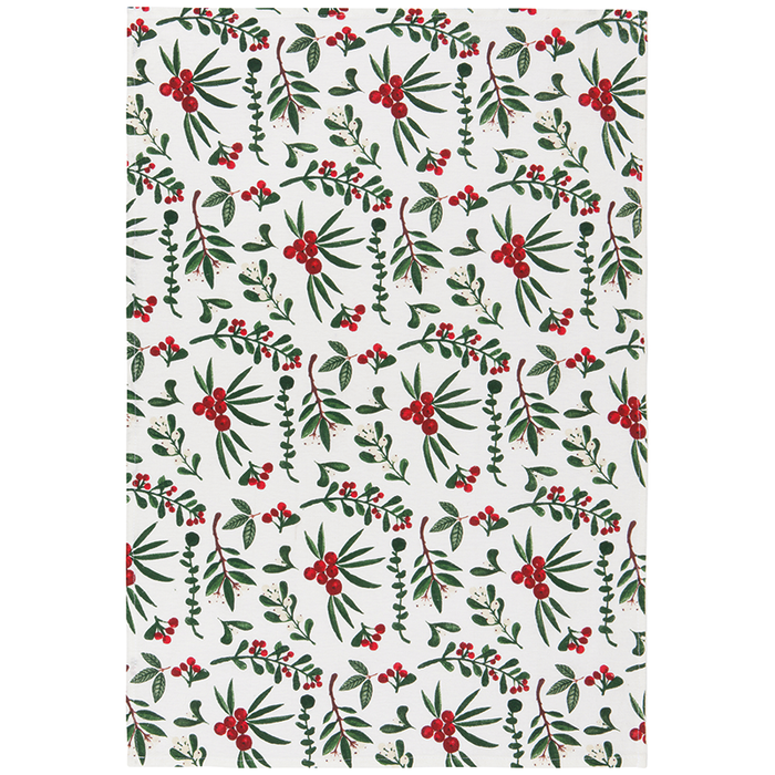 Set of 3 Winterberry Floursack Towels