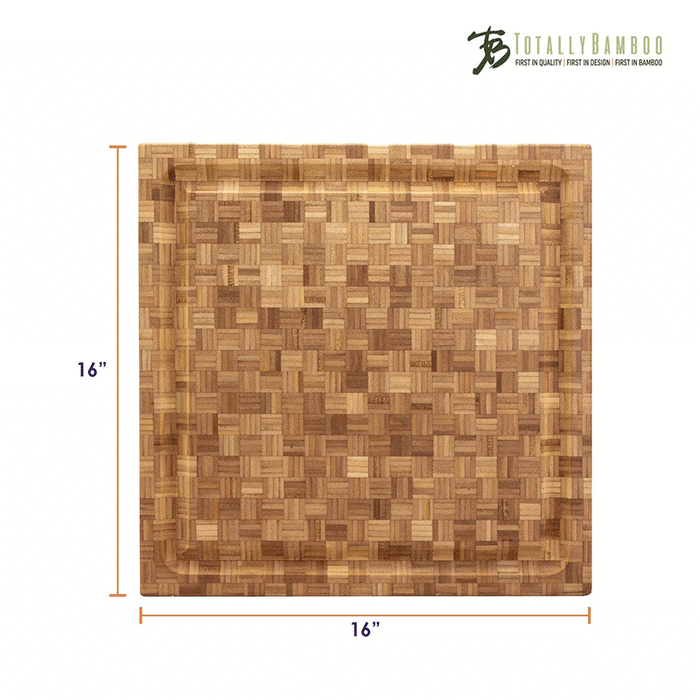 Totally Bamboo Pro Carving and Cutting Board with Juice Groove