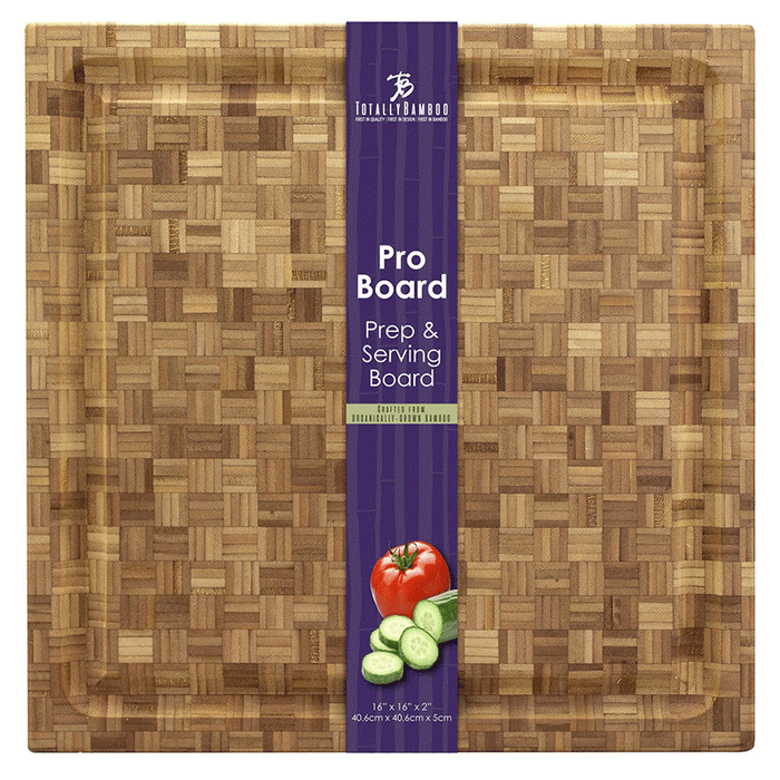 Totally Bamboo Pro Carving and Cutting Board with Juice Groove