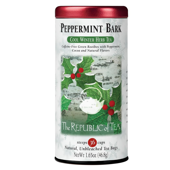 Republic of Tea Peppermint Bark Cool Winter Herb Tea