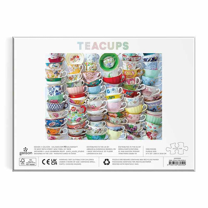 Teacups 1000 Piece Jigsaw Puzzle