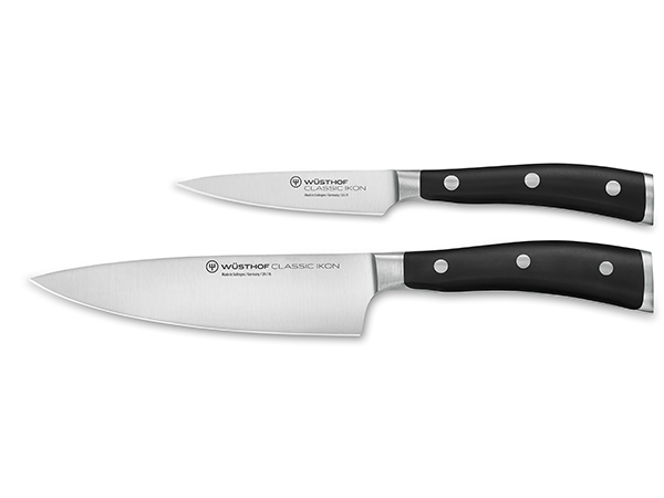 Basics Classic 8-inch Chef's Knife with Three Rivets, Silver