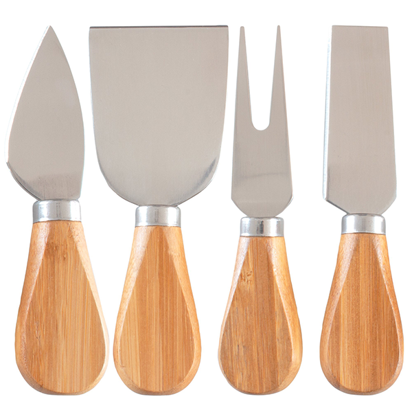 Custom Bamboo 4-Piece Kitchen Tool Set and Canister Sample