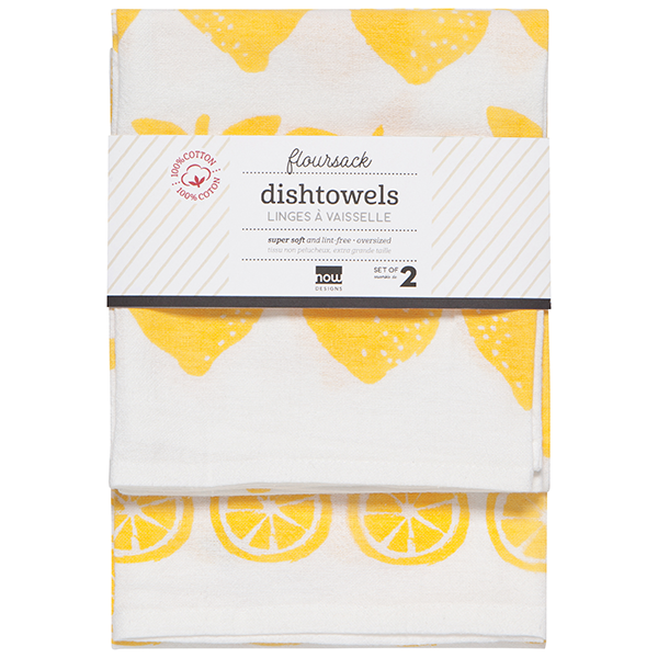 Now Designs - Floursack Kitchen Dishtowels, Chartreuse, Turquoise, & L –  Kitchen Store & More