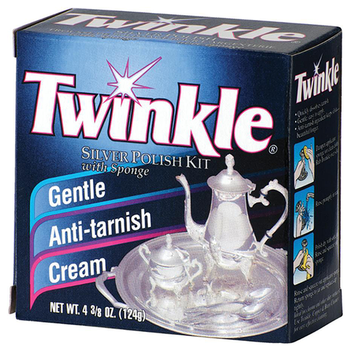Twinkle Silver Polish Kit, Gentle Anti-Tarnish Cream, 4.38-Ounce Box (Pack of 12)