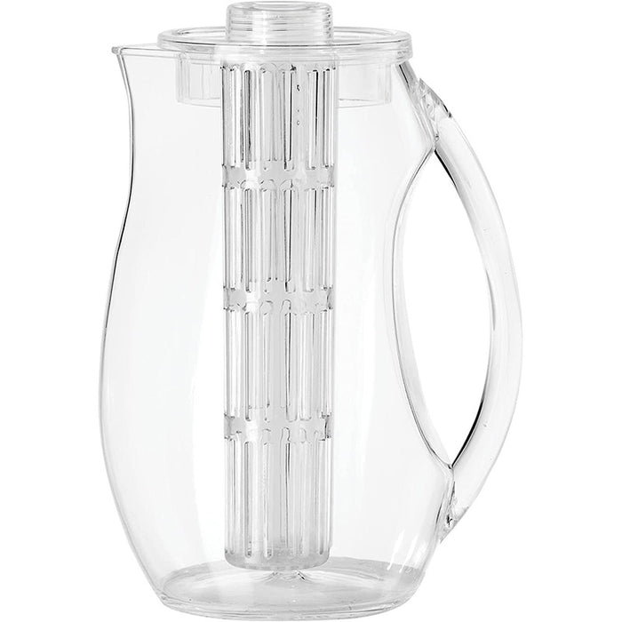 ACRYLIC 3 QUART INFUSION PITCHER W/ICE CHILLING COMPARTMENT