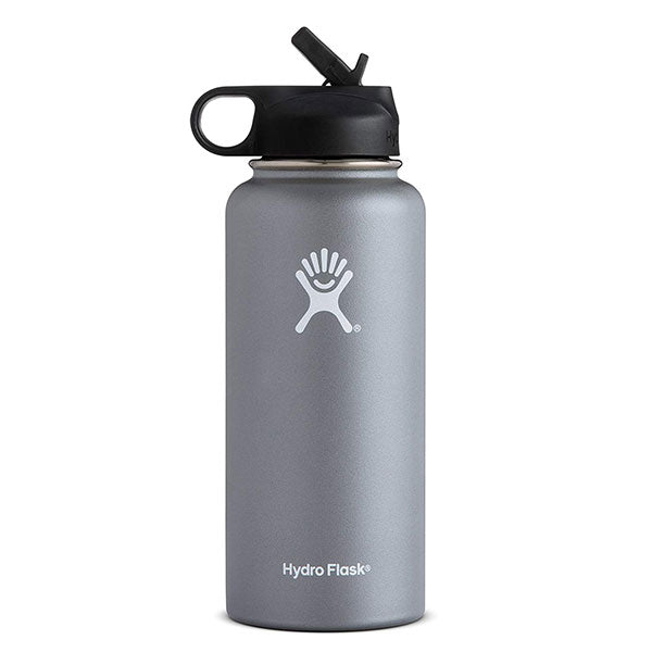 Hydro Flask Bottle, Wide Mouth, White, 32 Ounce