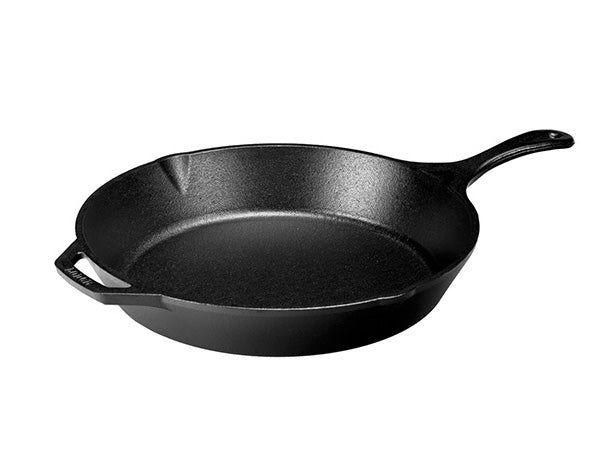 Lodge Cast Iron Skillet with Red Silicone Hot Handle Holder, 10.25-Inch