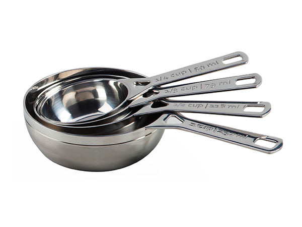 Chicago Metallic Stainless Steel Measuring Cups and Spoons, 11