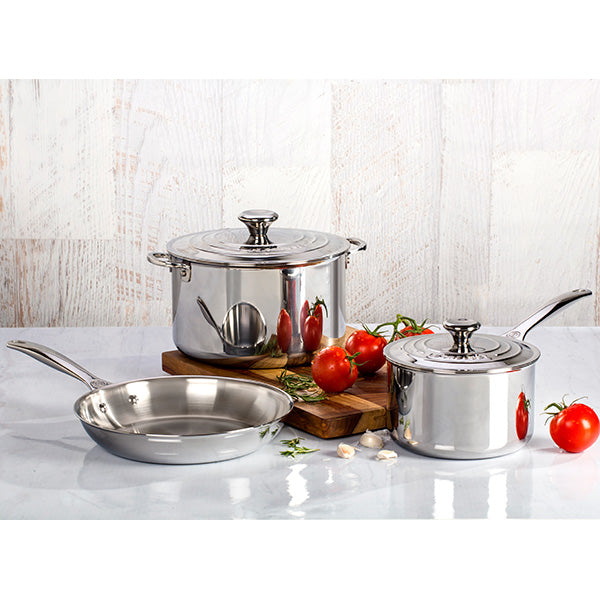 Le Chef 5-ply Stainless Steel 6 Piece Cookware Set, Clearance Sale