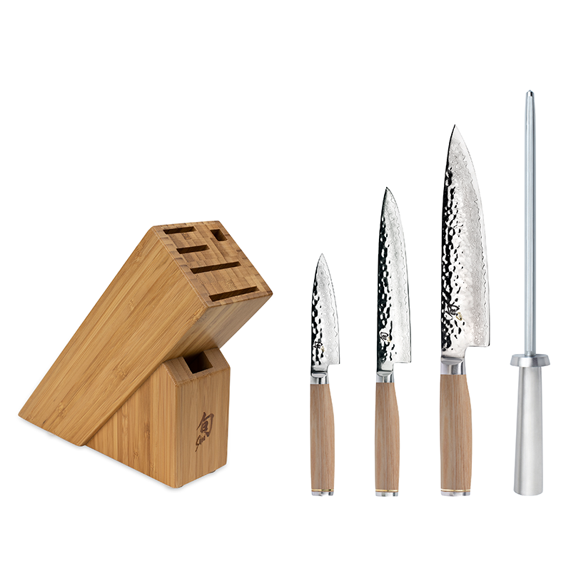 Kyocera LTD Series 5-Piece Ceramic Knife Set w/Handcrafted Pakka Wood Handle