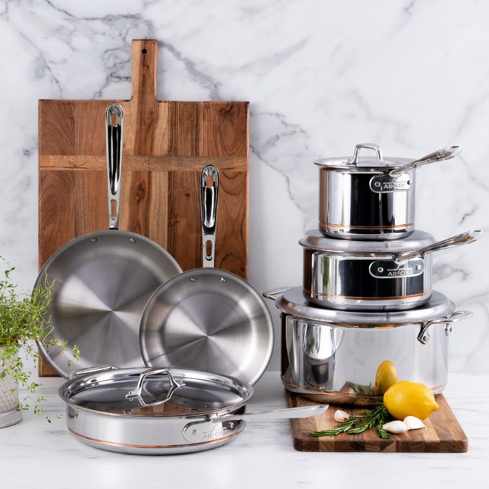 Cuisinart MultiClad 10-Piece Stainless Steel Cookware Set