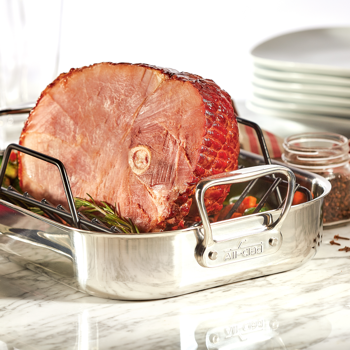 All-Clad Covered Oval Roaster with Rack