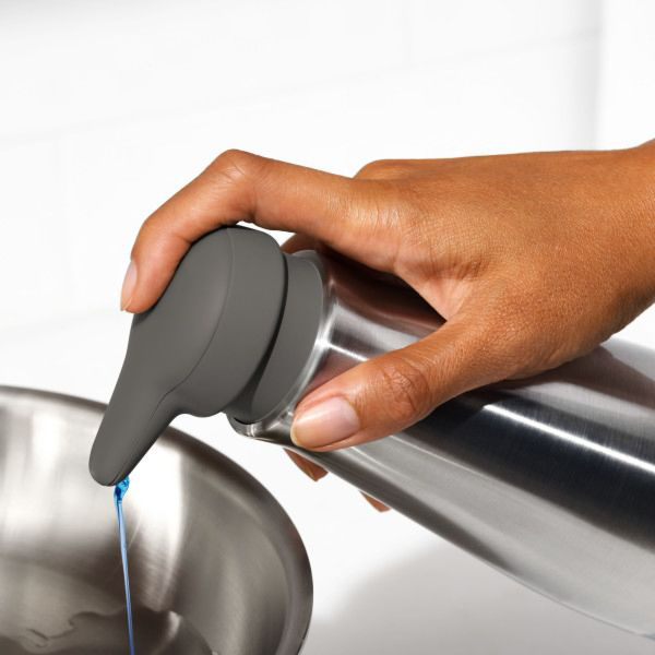 OXO Good Grips Soap Dispenser - Charcoal, 12 oz - Baker's