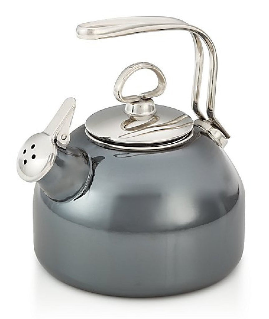 Chantal 1.7 qt Enamel-on-Steel Vintage Teakettle - Aqua