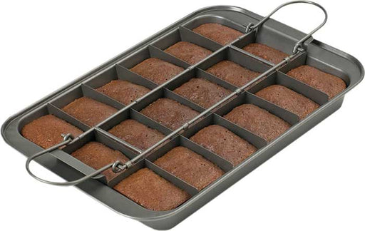3-Piece Non-Stick Brownie Pan with Divider - Small
