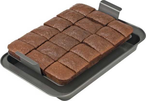 Milky House Non Stick Brownie Pans with Dividers, Divided Brownie