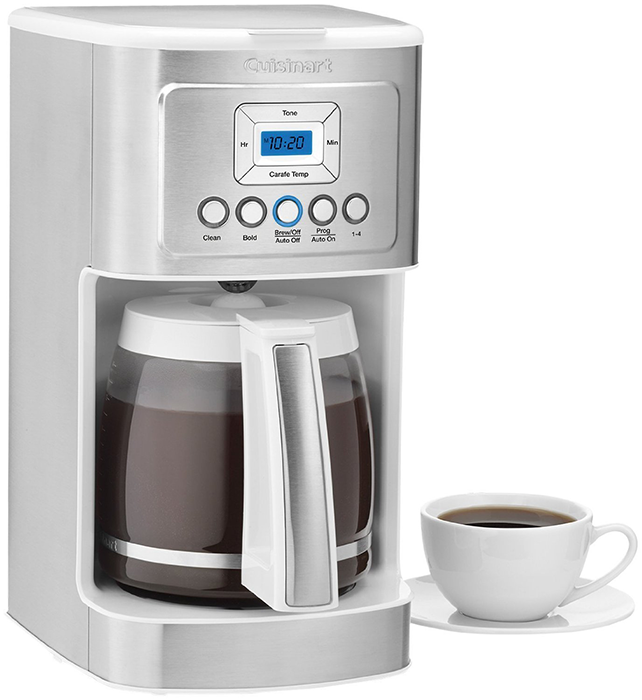 Cuisinart 2 in 1 Center Combo Brewer Coffee Maker with 2 Year Warranty - White