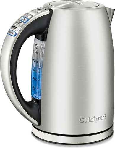 1.7 Liter Electric Kettle + Water Heater with Rapid Boil, Cordless Carafe +  Auto Shut off for Coffee, Tea, Espresso & More