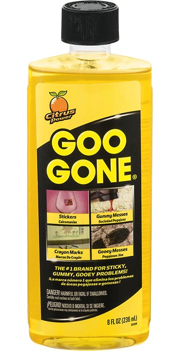 Lot of 2 Goo Gone Adhesive Remover 8 OZ Surface Safe Remove Tape Chewing  Gum New