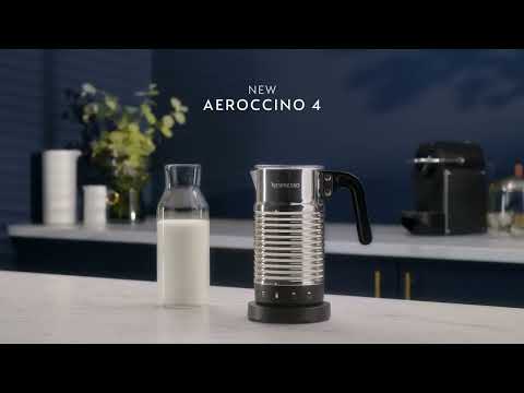 Nespresso Latest SLIM BASE Aeroccino 4 Dishwasher Proof Cappuccino Milk  Frother