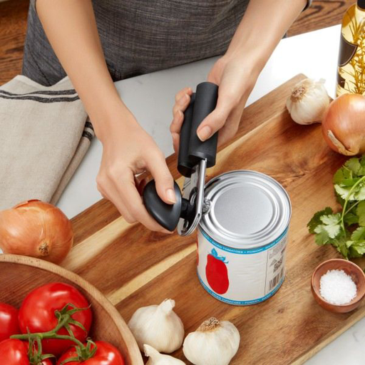 HIC Kitchen Can Opener with Soft-Grip Handles