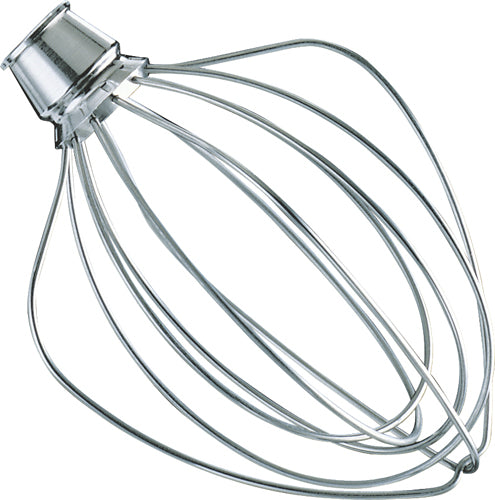  Polished Stainless Steel Dough Hook and 6-Wire Whip