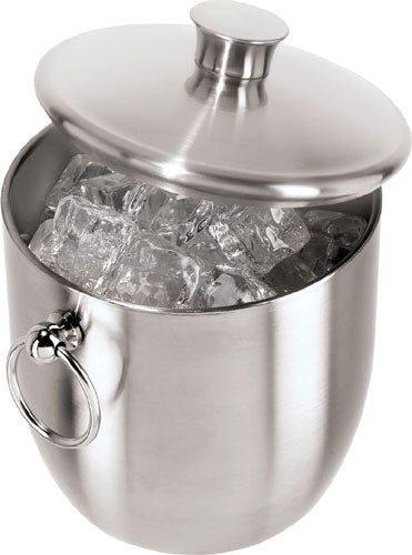OXO Ice Bucket and Tongs Set - Brushed Stainless Steel