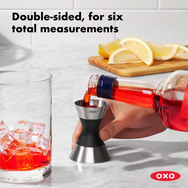 Oxo Stainless Steel Double Jigger .25 Ounce To 1.5 Ounce Capacity Range