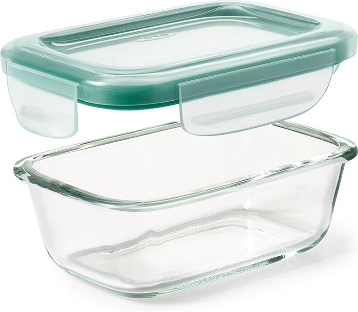 Good Grips 8 Cup Smart Seal Glass Food Storage Container - Rectangle, OXO