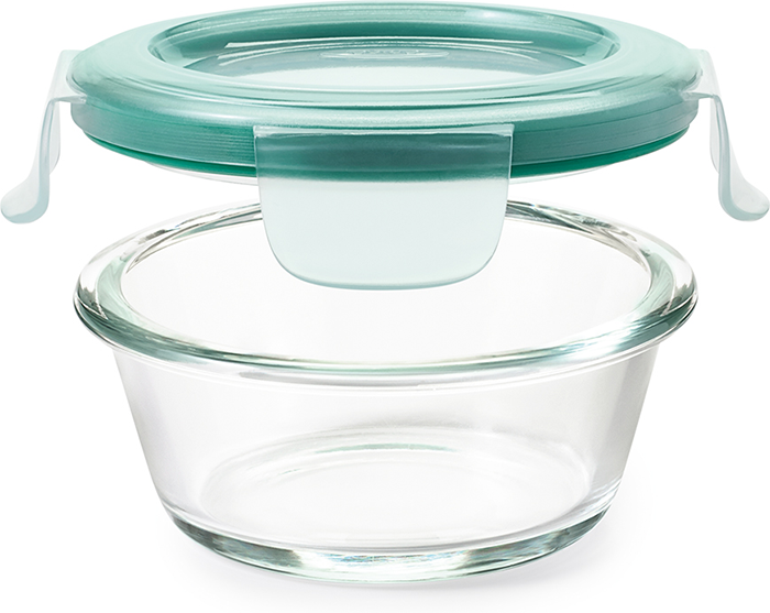 OXO Good Grips SmartSeal 2 Cup Clear Round Glass Container with