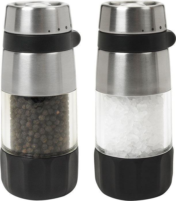6 Sets Mini Salt & Pepper Shakers Pre-Filled & Refillable, Travel