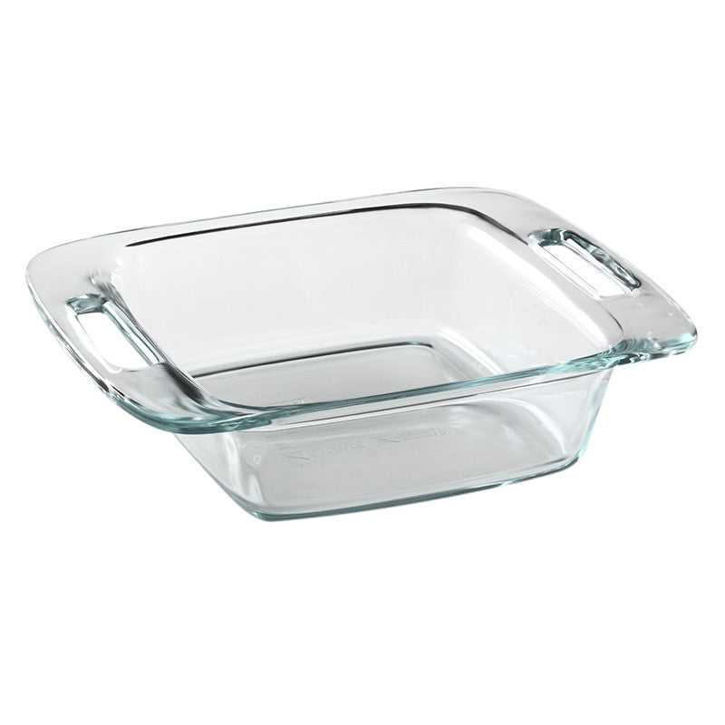 Pyrex Easy Grab 8 Pc. Glass Bake n Store Set with Blue Lids