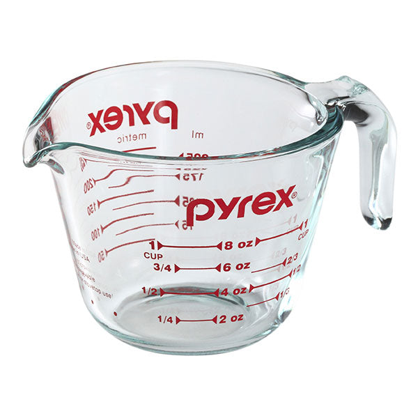 Vintage Pyrex 4 Cup Glass Measuring Cup 1 Quart 1 Litre 6 Diameter Kitchen  b11