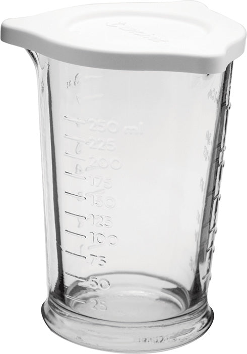 Anchor 92027L6 16 oz Triple Pour Embossed Measuring Cup, Crystal
